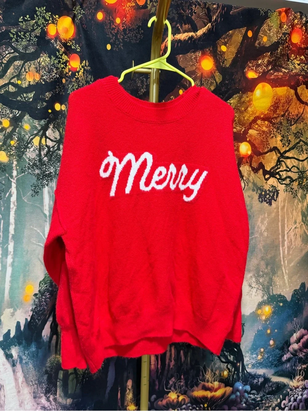 CeCe Red 'Merry' Crewneck Holiday Sweater